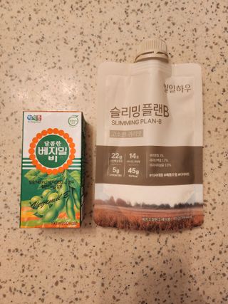 일일하우 슬리밍 플랜B 고소한 귀리맛, 진한 카카오맛 (체중조절식) — 5점을 준 리뷰어가 2023년 7월 올린 사용 사진