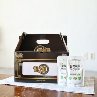 참유원 특허제조 활력 여주진액 여주즙 50포 — 5점을 준 리뷰어가 2022년 1월 올린 사용 사진