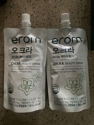 [이롬] 오크라 마시는 뷰티드링크 100mL x 20입 — 5점을 준 리뷰어가 2022년 9월 올린 사용 사진