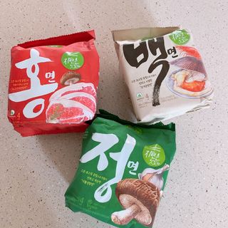 [풀무원] 자연은맛있다 정면, 백면, 홍면  세트 — 3점을 준 리뷰어가 2021년 4월 올린 사용 사진
