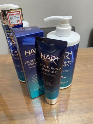 헤어플러스 단백질탈모샴푸 500ml+단백질본드앰플 145ml — 5점을 준 리뷰어가 2021년 3월 올린 사용 사진