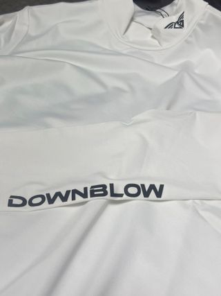 다운블로우DBFWLW-2000-1W FW 여자 스포츠 기능성 골프웨어 기모 이너 티셔츠 (화이트) — 5점을 준 리뷰어가 2024년 12월 올린 사용 사진