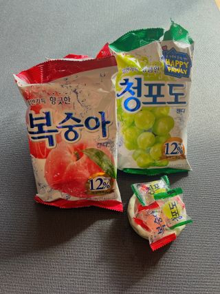 청포도캔디 복숭아캔디 — 5점을 준 리뷰어가 2022년 11월 올린 사용 사진