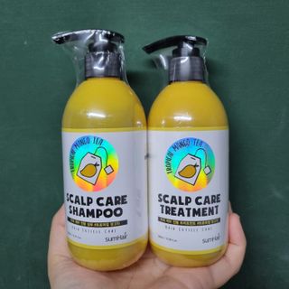 썸헤어 / SUMHAIR 썸헤어 스칼프 케어 샴푸+트리트먼트 트로피컬망고티 — 5점을 준 리뷰어가 2021년 4월 올린 사용 사진