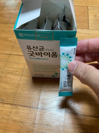 프리마인 유산균 국가지정연구소 선정, 살아있는 생유산균 200억 마리의 힘. 유산균n굿바이옴플러스 — 5점을 준 리뷰어가 2021년 9월 올린 사용 사진