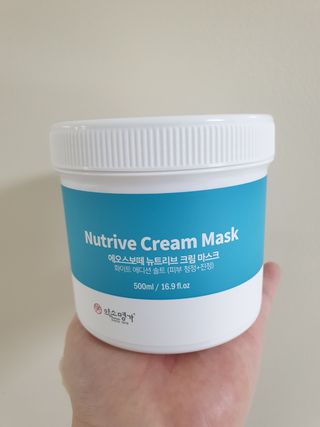 약손명가코스메틱 에오스보떼 뉴트리브 크림 마스크 솔트 500ml — 5점을 준 리뷰어가 2022년 1월 올린 사용 사진