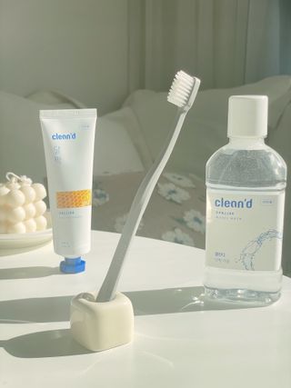 주식회사 클린디 [클린디]🌿민트향으로 상쾌하게, 단짝가글 + 맞춤 칫솔 + 치약 세트🦷 — 5점을 준 리뷰어가 2022년 1월 올린 사용 사진