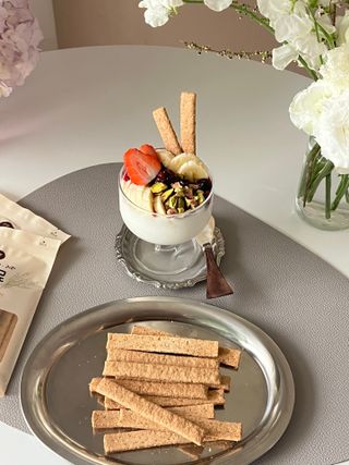 밸런스 다이어트랩 밸다랩 발아통밀 수제간식 살빼로 70g X 5봉 — 5점을 준 리뷰어가 2023년 4월 올린 사용 사진