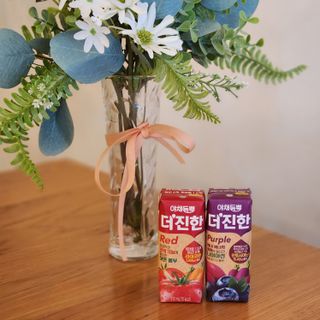 [롯데칠성] 야채듬뿍 더'진한 [롯데칠성] 야채는 이제 COLORFULL! 야채듬뿍  더 진한 레드 4개 +퍼플 4개 (총 8개) — 4점을 준 리뷰어가 2023년 6월 올린 사용 사진
