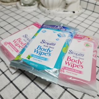 [심플리티] 한 장으로 향기롭게, 산뜻하게 바디시트 2종 + 랜덤향1개 총 3팩구성 — 5점을 준 리뷰어가 2021년 5월 올린 사용 사진