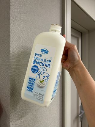 프리_[덴마크] 진하고 더 고소한 플레인 요거트 1.8L — 5점을 준 리뷰어가 2025년 7월 올린 사용 사진