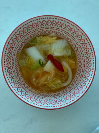 셰프애찬 단호박 백김치 1kg — 5점을 준 리뷰어가 2022년 10월 올린 사용 사진