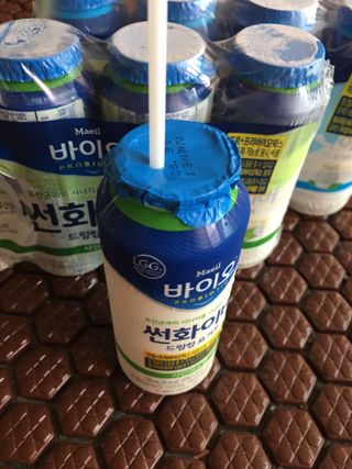 LIVE 매일바이오 썬화이버 드링킹 요거트 — 5점을 준 리뷰어가 2022년 8월 올린 사용 사진