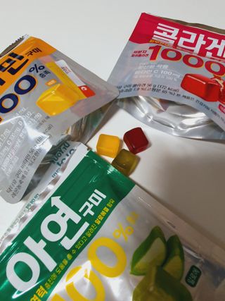 닥터유구미 닥터유 콜라겐 비타민 아연 구미 — 5점을 준 리뷰어가 2021년 6월 올린 사용 사진