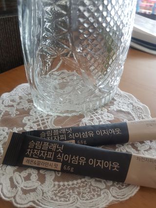 슬림플래닛 차전자피 식이섬유 이지아웃 — 5점을 준 리뷰어가 2021년 3월 올린 사용 사진