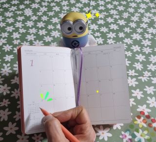 리훈 2023년 이야기다이어리 숏 날짜형 — 5점을 준 리뷰어가 2023년 1월 올린 사용 사진