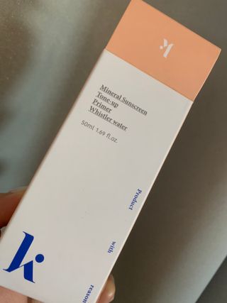 키노닉스 로지 톤업 선밀크 — 4점을 준 리뷰어가 2021년 8월 올린 사용 사진