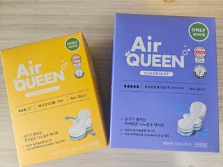 에어퀸 뉴브레스 유기농 생리대 2종 (중형 10P + 오버나이트 8P)_올리브영 구매평 — 5점을 준 리뷰어가 2024년 5월 올린 사용 사진