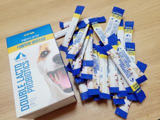 씨디랩 장 건강과 구강 건강을 한 번에 더블락토 강아지 고양이 유산균 — 5점을 준 리뷰어가 2021년 1월 올린 사용 사진