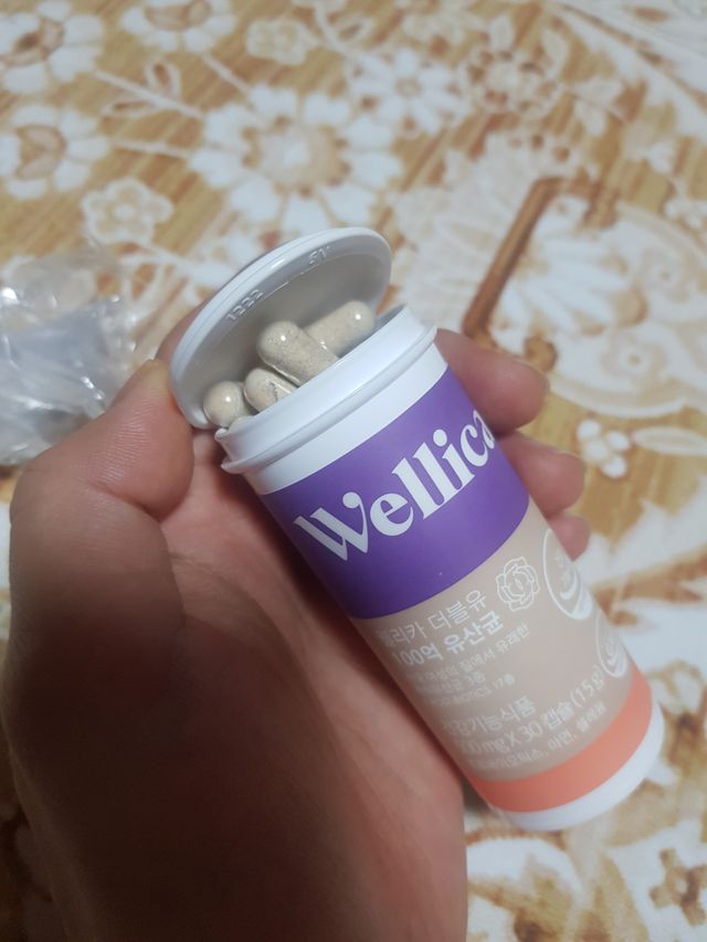 웰리카 더블유 100억 유산균 리뷰 사진