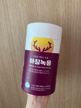 [몸엔용] 전국 이마트 런칭 신상, 아침을 깨우는 녹용 아침녹용 10g x 28포 — 5점을 준 리뷰어가 2021년 7월 올린 사용 사진