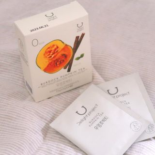 딜라이트 프로젝트 블렌딩티 우엉호박티, 히비후르츠티, 쟈스민캐모티 — 5점을 준 리뷰어가 2021년 7월 올린 사용 사진