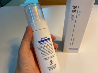 [바이로담] 저자극 약산성버블 폼 폼클렌징 150ml — 5점을 준 리뷰어가 2021년 4월 올린 사용 사진