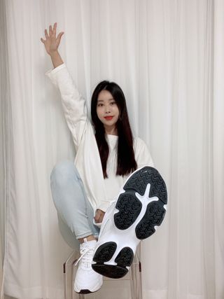 풋테크 지압신발 풋테크 건강 지압 운동화 FT20 — 5점을 준 리뷰어가 2021년 2월 올린 사용 사진