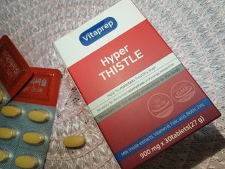 뉴트리션팩토리 비타프렙 하이퍼씨슬 밀크씨슬 900mg — 4.5점을 준 리뷰어가 2021년 7월 올린 사용 사진