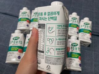 셀렉스스포츠 셀렉스 스포츠 웨이 프로틴 복숭아_ 330ml x 12팩 — 5점을 준 리뷰어가 2021년 4월 올린 사용 사진