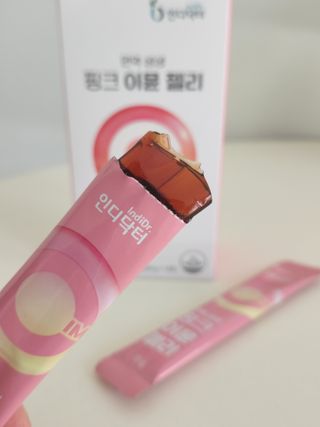 [인디닥터] 면역 생생 핑크 이뮨 젤리 — 4점을 준 리뷰어가 2022년 6월 올린 사용 사진