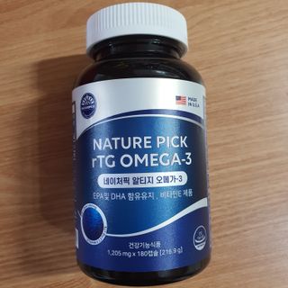 서울약사신협 네이처픽_알티지오메가3_1,205mg x 180캡슐 — 5점을 준 리뷰어가 2021년 9월 올린 사용 사진