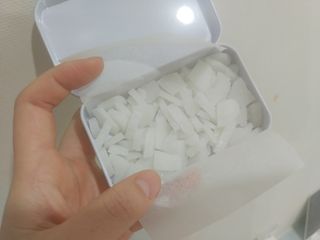 [아이스칩스] 무설탕 비건 자일리톨 캔디 7종 2개기준 — 5점을 준 리뷰어가 2021년 6월 올린 사용 사진