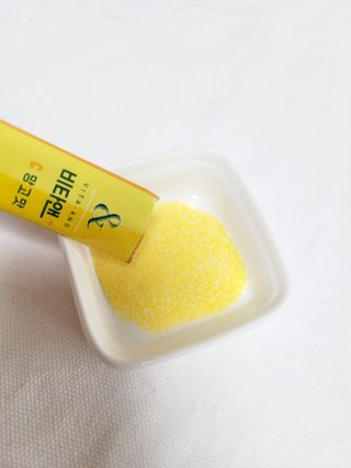 비타앤C 레몬맛, 망고맛 — 5점을 준 리뷰어가 2021년 4월 올린 사용 사진