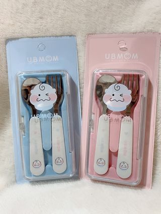 유비맘 스푼포크 케이스 세트 1+1 _컬러랜덤 발송 — 4점을 준 리뷰어가 2021년 2월 올린 사용 사진