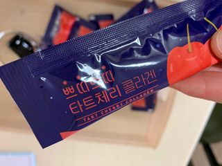 서울약사신협_쁘띠쁘띠타트체리콜라겐_20g x 14포 — 5점을 준 리뷰어가 2020년 12월 올린 사용 사진