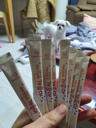 My Pet Care 모발과 모질 피부건강에 개좋아 — 5점을 준 리뷰어가 2020년 12월 올린 사용 사진