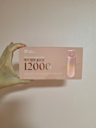 랩앤뷰티 메가 벨벳 콜라겐 12000 — 5점을 준 리뷰어가 2021년 6월 올린 사용 사진