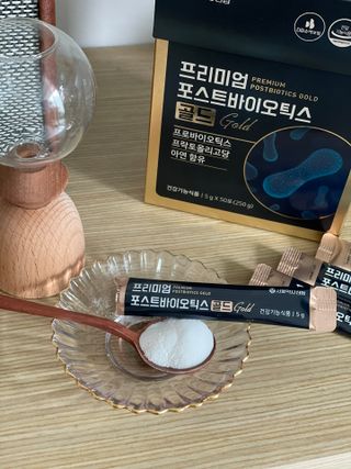 서울약사신협_프리미엄포스트바이오틱스골드_5g x 50포 — 5점을 준 리뷰어가 2021년 4월 올린 사용 사진
