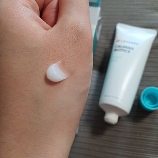 리더스코스메틱 리더스 카밍 바이오틱스 크림 마스크 — 4점을 준 리뷰어가 2021년 5월 올린 사용 사진