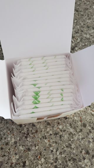 라포유 생리대 순면커버 중형 날개형 — 5점을 준 리뷰어가 2021년 2월 올린 사용 사진