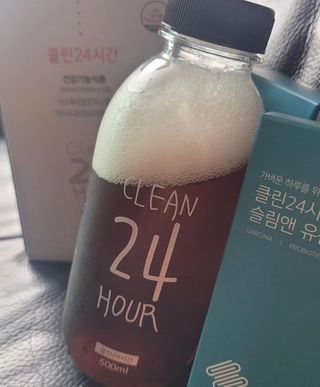 클린24시간 1BOX(5포) + 전용보틀(500ml) — 5점을 준 리뷰어가 2023년 7월 올린 사용 사진
