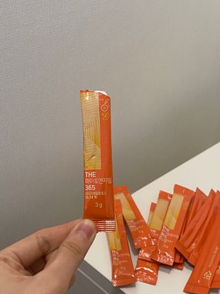 [닥터루템]맛있는 파인애플맛 과채효소 THE파이토엔자임365 1box (30포) — 5점을 준 리뷰어가 2022년 10월 올린 사용 사진