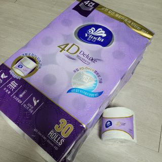 빈다 4Deluxe 4겹 엠보싱 롤 화장지 — 5점을 준 리뷰어가 2022년 3월 올린 사용 사진
