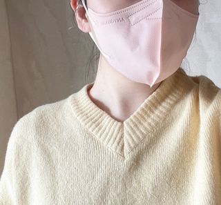 애니가드 셋업메베마스크 (대형 4컬러 + 중형 4컬러) — 5점을 준 리뷰어가 2022년 3월 올린 사용 사진