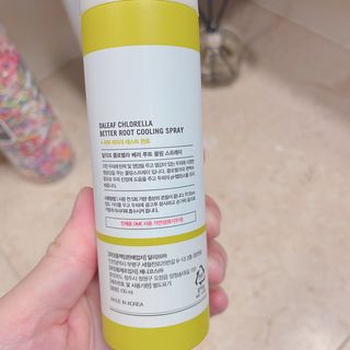 달리프 클로렐라 베러 루트 쿨링 스프레이 100ml — 5점을 준 리뷰어가 2021년 6월 올린 사용 사진