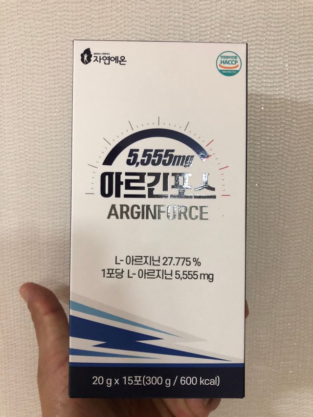 자연에온 아르긴포스 L-아르기닌 5555mg 스틱 15개입 1박스 리뷰 사진