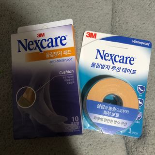 3M 넥스케어 물집방지쿠션테이프 1매 + 물집방지패드 10매 — 5점을 준 리뷰어가 2024년 4월 올린 사용 사진