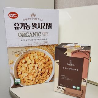 씨알푸드 유기농 쌀 시리얼 390g + 갓 구운 유기농 발아통곡물 150g — 5점을 준 리뷰어가 2021년 12월 올린 사용 사진