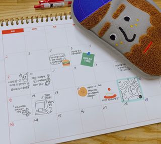 리훈 곰부 체크리스트+ 곰부 리무버블스티커 1장 — 5점을 준 리뷰어가 2021년 5월 올린 사용 사진